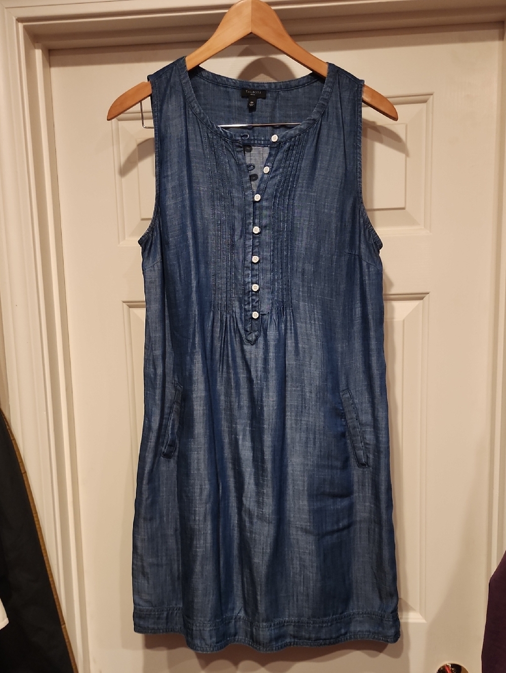 Talbots Light Blue Tencel Dress